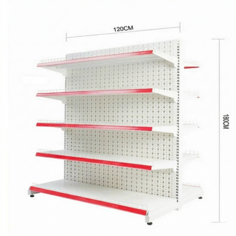 Kệ Siêu Thị Đôi Lưng Đục Lỗ 1,2m x 1,8m